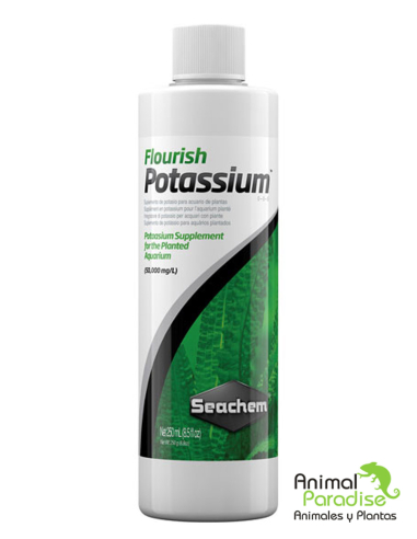 Flourish Potassium | Suplemento de potasio de Seachem
