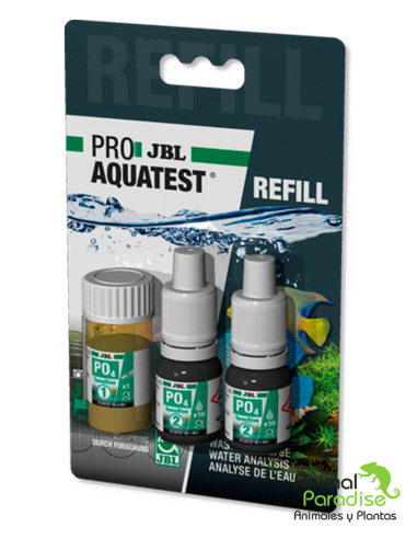 Refill Fosfatos PO4 Sensitive Pro Aquatest de JBL | Recambio para test de fosfatos para acuarios