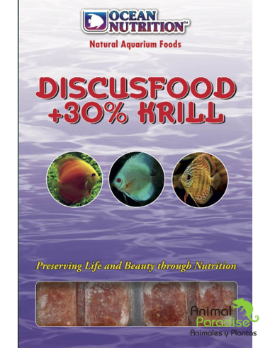 Alimento Congelado DiscusFood +30% Krill | Comida para peces