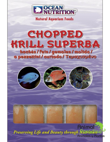 Alimento Congelado Krill Superba Picado | Comida para peces