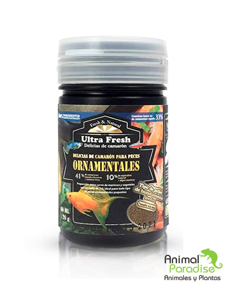 Azoo Delicias de camarón para peces ornamentales | Comida para peces